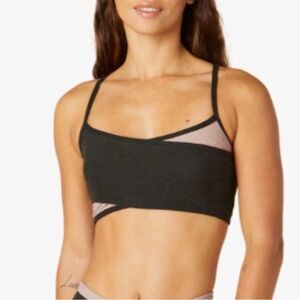 Beyond Yoga Black and Tan Bralette size L